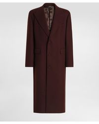 Dolce & Gabbana - Single-Breasted Virgin Wool Blend Coat - Lyst