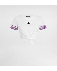 Dolce & Gabbana - Majolica-Prints Short-Sleeved T-Shirt - Lyst
