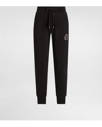 Dolce & Gabbana - Jersey Trousers With Heraldic Patch - Lyst