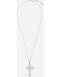 Dolce & Gabbana - Anhänger Tradition Aus Rosé- Und Weißgold 18 Kt Mit Aquamarinen Und Diamanten - Lyst