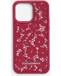 Dolce & Gabbana - Lace Iphone 14 Pro Max Phone Case - Lyst