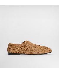 Dolce & Gabbana - Woven Raffia Derby Shoes - Lyst