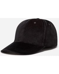 Dolce & Gabbana Cappello Da Baseball In Velluto - Nero