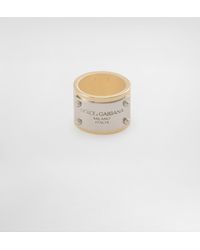 Dolce & Gabbana - Logo-Engraved Ring - Lyst