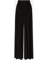 Dolce & Gabbana - Silk Trousers - Lyst