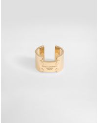 Dolce & Gabbana - Ring With Logo Tag - Lyst