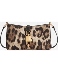 Dolce & Gabbana - Leopard- Lock Shoulder Bag - Lyst