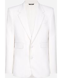 Dolce & Gabbana - Single-Breasted Stretch Wool Sicilia-Fit Jacket - Lyst