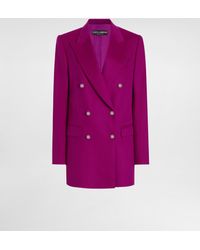 Dolce & Gabbana - Oversize Double-Breasted Cashmere Jacket - Lyst