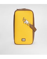 Dolce & Gabbana - Lock Canvas And Calfskin Handbag - Lyst