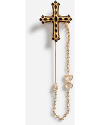 Dolce & Gabbana Imperdible De Metal Con Cruz - Metálico