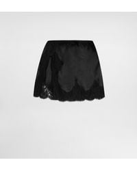 Dolce & Gabbana - Short Satin Skirt - Lyst