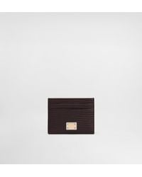 Dolce & Gabbana - Iguana-Print Leather Card Holder - Lyst