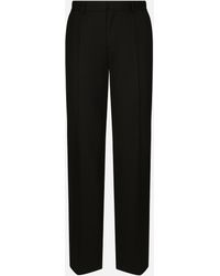 Dolce & Gabbana - Two-Way Stretch Twill Straight-Leg Pants - Lyst
