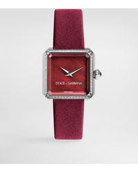 Dolce & Gabbana - Sofia Steel Watch With Colorless Diamonds - Lyst