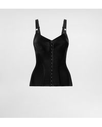 Dolce & Gabbana - Elastic Satin Bustier Top - Lyst