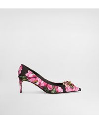 Dolce & Gabbana - Printed Brocade Pumps - Lyst