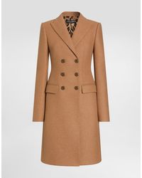 Dolce & Gabbana - Dolce Double-Breasted Wool Coat - Lyst