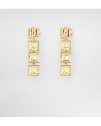 Dolce & Gabbana - Logo-Plaque Earrings - Lyst