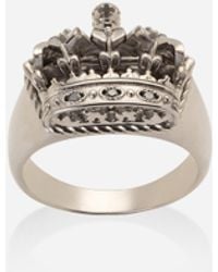 Dolce & Gabbana - 18K Royal Diamond Ring - Lyst