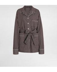 Dolce & Gabbana - Striped Poplin Vanity Shirt - Lyst
