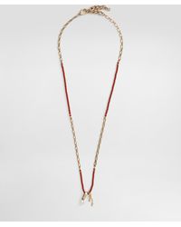 Dolce & Gabbana - Halskette Aus Metall Mit Steinen Und Charms - Lyst