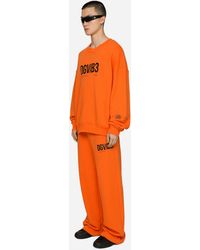 Dolce & Gabbana - Jersey Jogging Pants With Dgvib3 Print And Logo - Lyst
