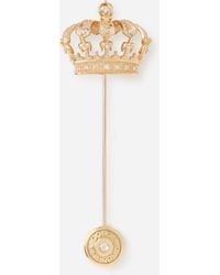 Dolce & Gabbana - Royal Brooch 18-Carat And Diamonds - Lyst