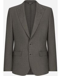 Dolce & Gabbana - Single-Breasted Wool Taormina-Fit Jacket - Lyst