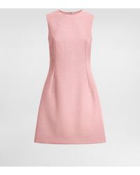 Dolce & Gabbana - Wool Crepe Midi Fit-And-Flare Dress - Lyst