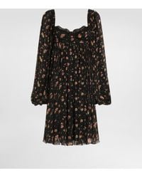 Dolce & Gabbana - Small Floral-Print Chiffon Dress - Lyst