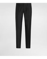 Dolce & Gabbana - Micro Pattern Jacquard Trousers - Lyst