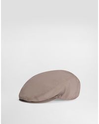 Dolce & Gabbana - Wool Poplin Flat Cap - Lyst