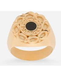 Dolce & Gabbana - Anillo De Esmalte Floral - Lyst