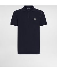 Dolce & Gabbana - Classic Cotton Polo Shirt With Front Buttons - Lyst
