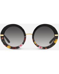 Dolce & Gabbana - Half print sunglasses - Lyst