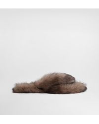Dolce & Gabbana - Shearling Flip-Flops - Lyst