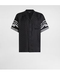 Dolce & Gabbana - プリント シルク&デニム シャツ - Lyst