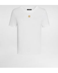 Dolce & Gabbana - Cotton T-Shirt With Medal - Lyst