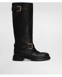 Dolce & Gabbana - Bikerstiefel Aus Leder - Lyst