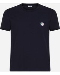 Dolce & Gabbana - Round-Neck Stretch Cotton T-Shirt - Lyst
