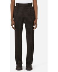 pinstripe stretch pants