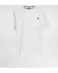 Dolce & Gabbana - Cotton Piqué T-Shirt - Lyst
