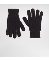 Dolce & Gabbana - Knitted Virgin Wool Gloves - Lyst