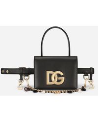 Dolce & Gabbana Calfskin 3.5 Belt Bag - Black
