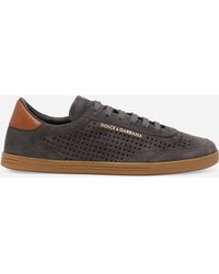 Dolce & Gabbana - Suede Saint Tropez Sneakers - Lyst
