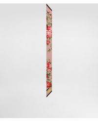Dolce & Gabbana - Rose Bouquet-Print Silk Twill Bandeau 6X100 - Lyst