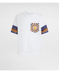 Dolce & Gabbana - Cotton T-Shirt With Carretto-Print - Lyst