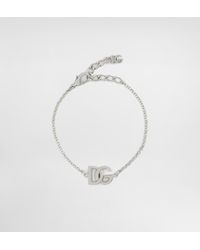 Dolce & Gabbana - Link Bracelet With Dg-Logo - Lyst