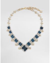 Dolce & Gabbana - Eleganza Necklace 18-Carat And, Topazes, And Sapphires - Lyst